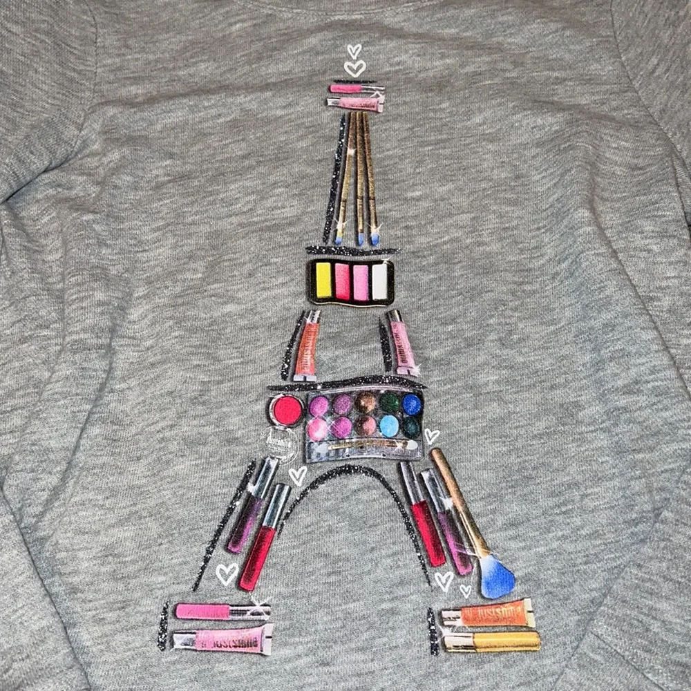 Justice Eiffel Tower Sweatshirt Size 12